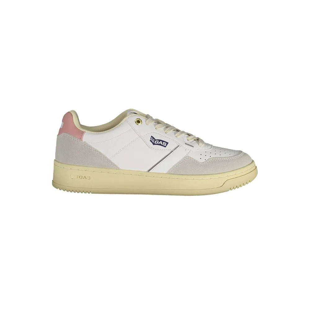 Gas Women's White Artificial Leather Sneaker