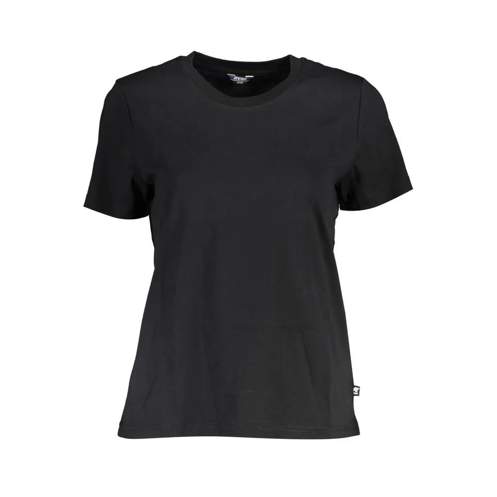 K-WAY Women's Black Cotton Tops & T-Shirt
