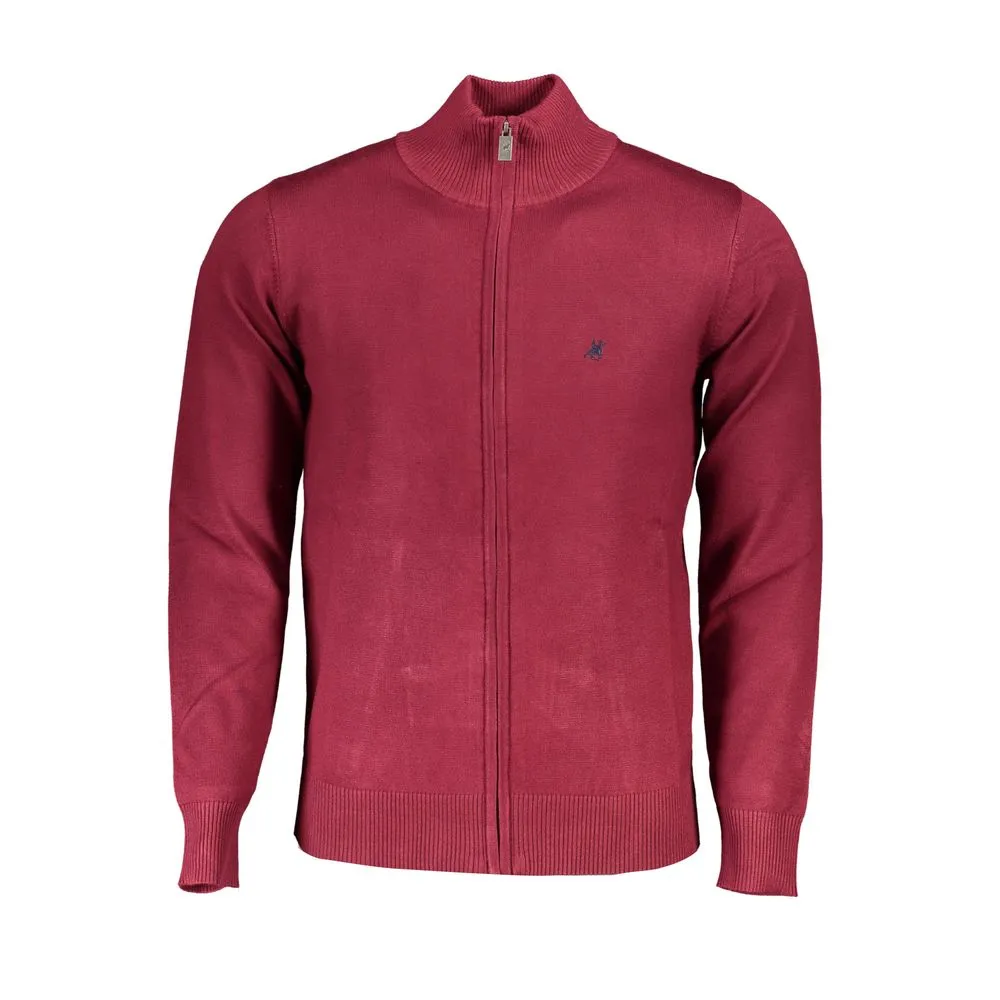 U.S. Grand Polo Men's Red Nylon Sweater