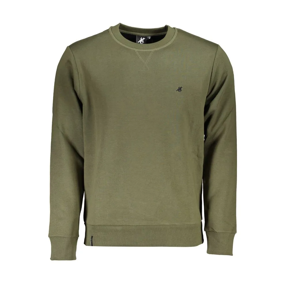 U.S. Grand Polo Men's Green Cotton Sweater