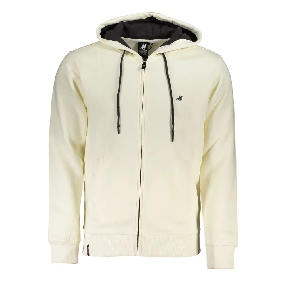 U.S. Grand Polo Men's Elite White Hooded Sweatshirt