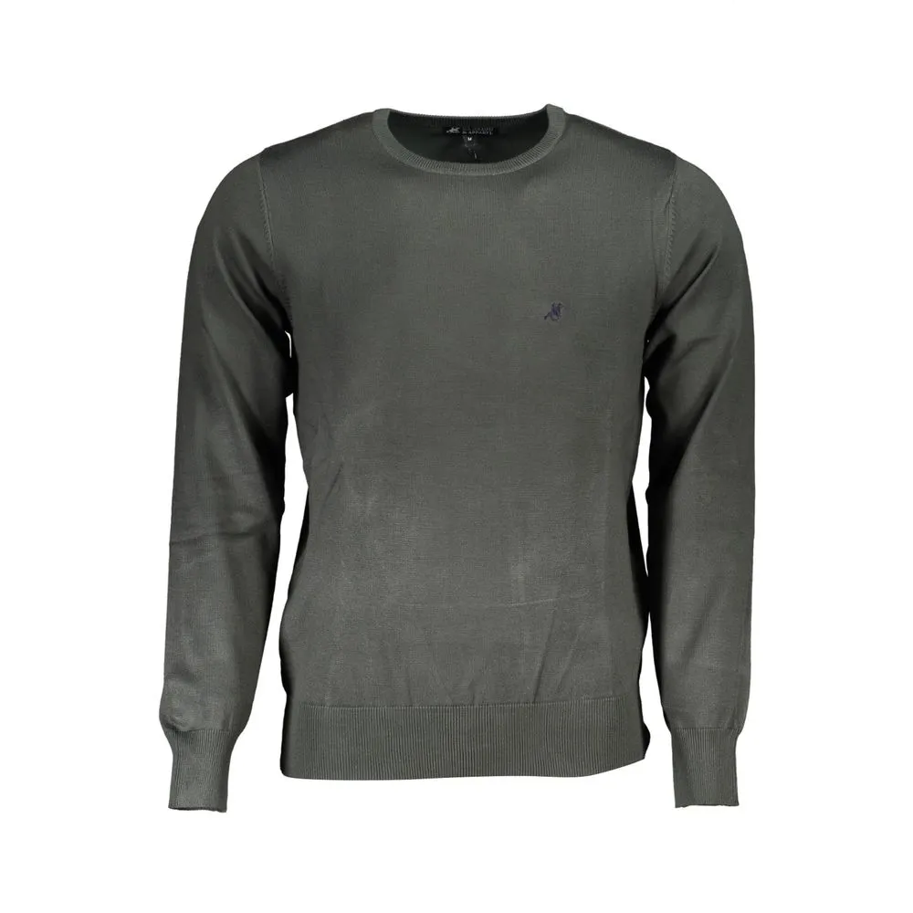 U.S. Grand Polo Men's Green Nylon Sweater
