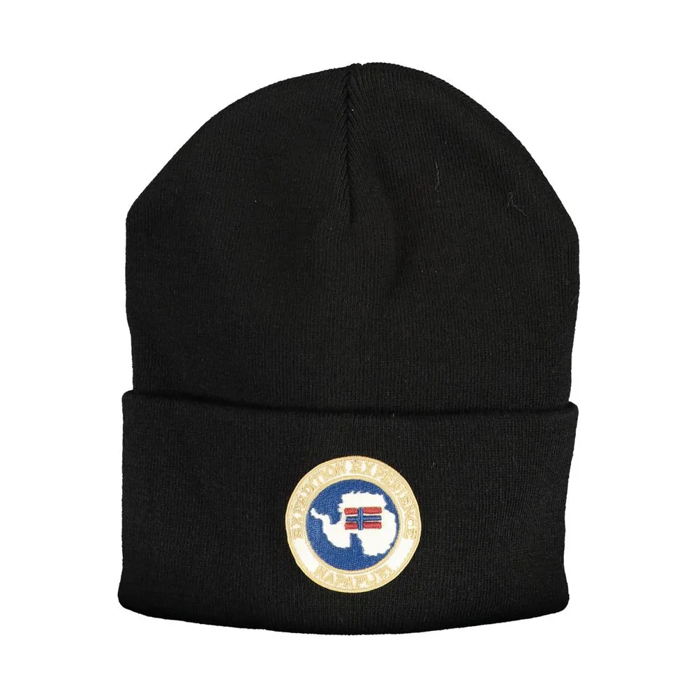 Napapijri Men's Black Acrylic Hats & Cap