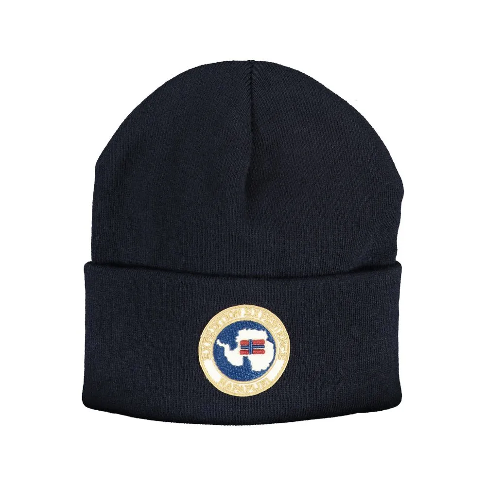 Napapijri Men's Blue Acrylic Hats & Cap