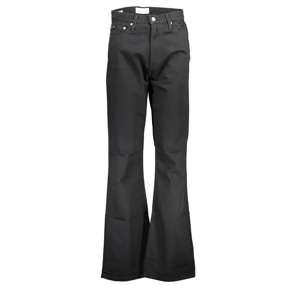 Calvin Klein Women's Sleek Black Organic Bootcut Denim