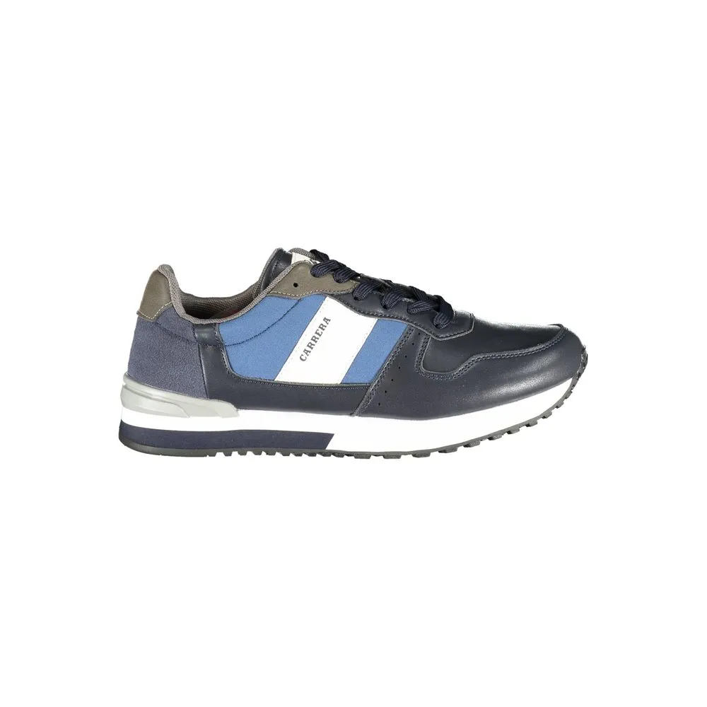 Carrera Men's Blue Contrast Detail Sports Sneakers