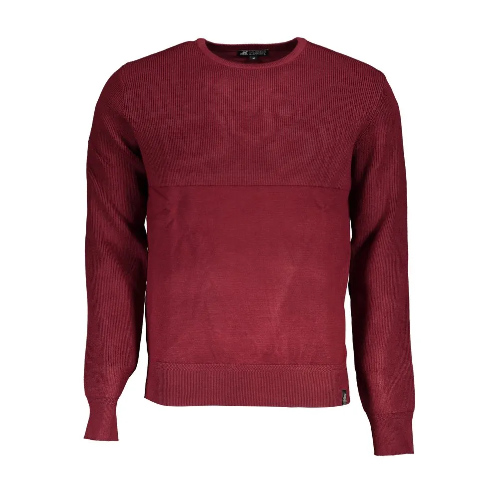 U.S. Grand Polo Men's Elegant Crew Neck Contrast Sweater