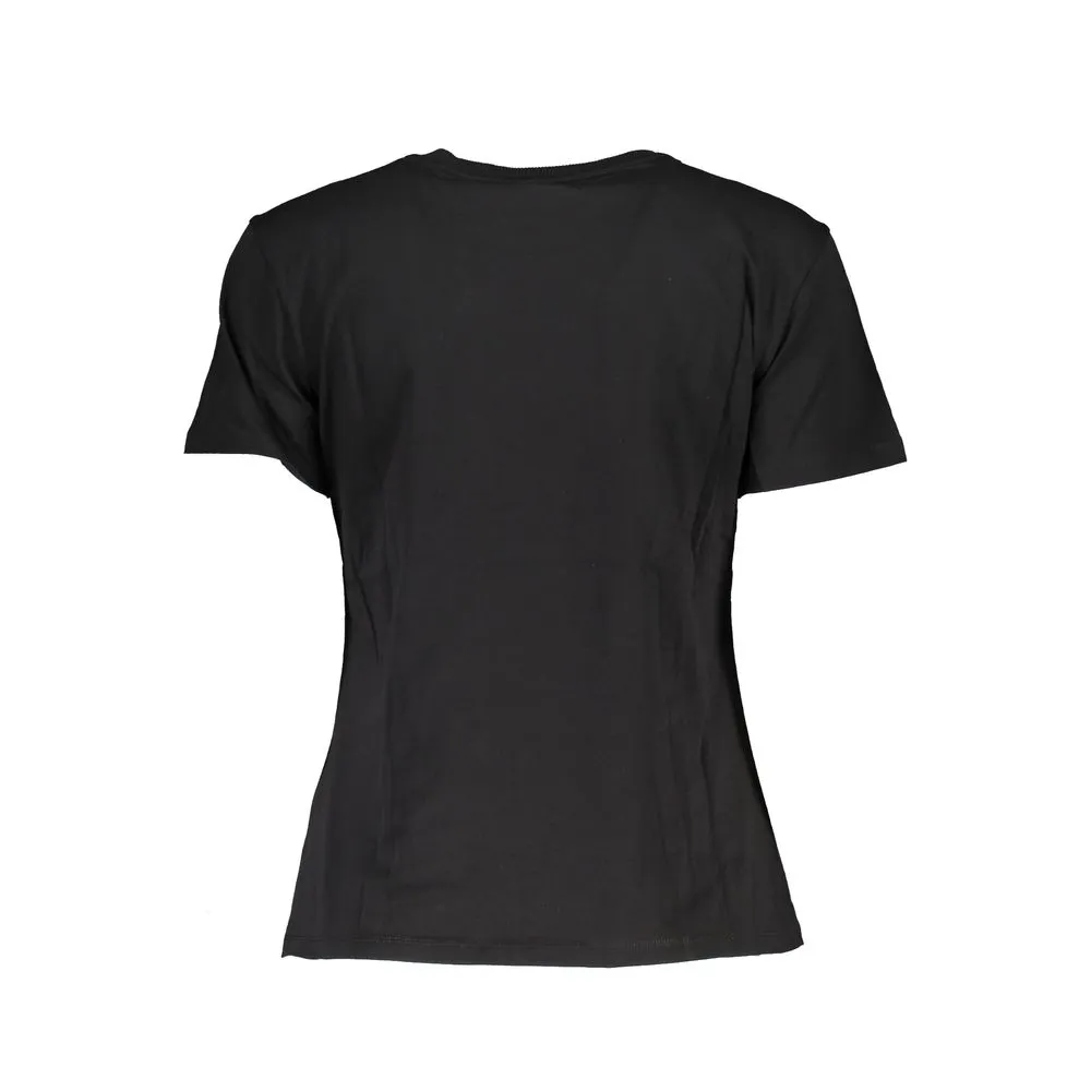 Patrizia Pepe Women's Chic Contrast Crew Neck Cotton Tee