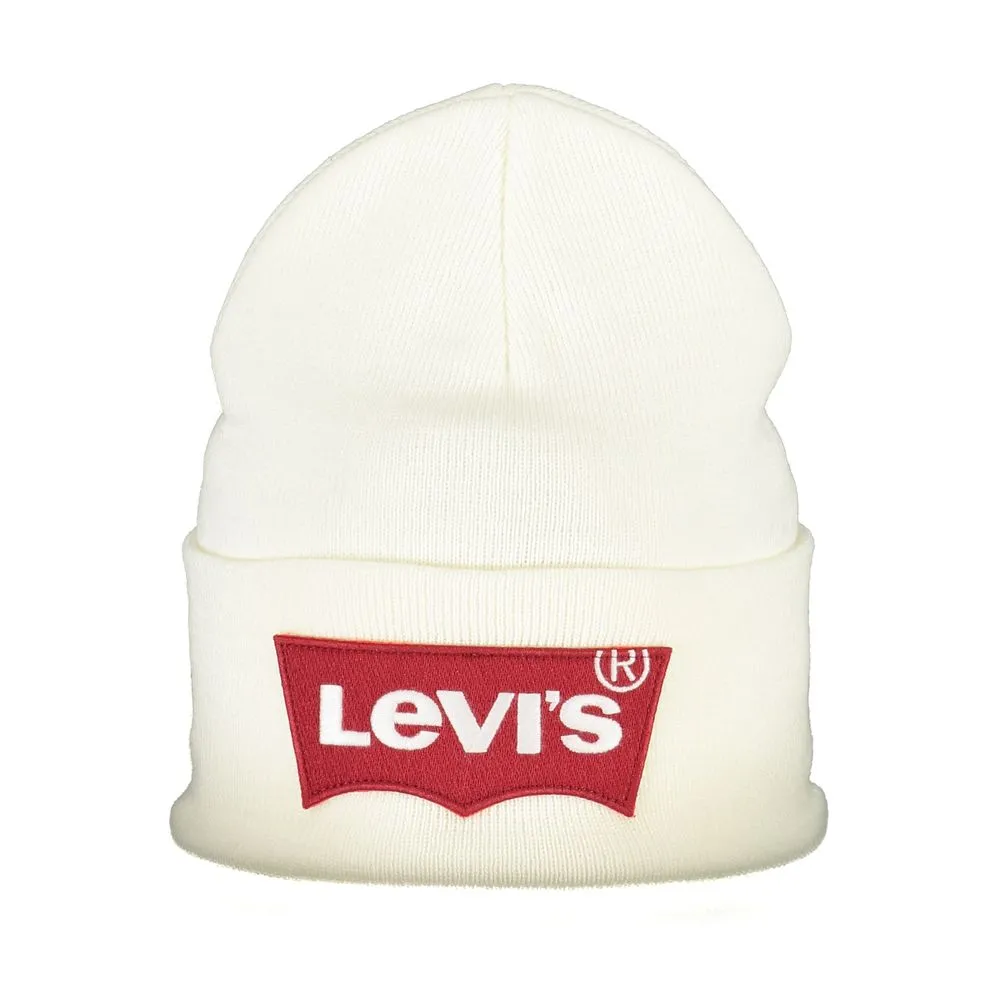 Levi's Men's White Acrylic Hats & Cap
