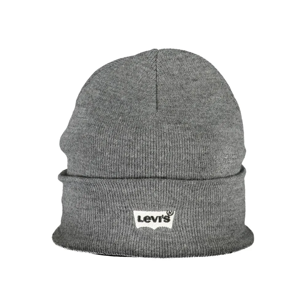 Levi's Men's Gray Acrylic Hats & Cap