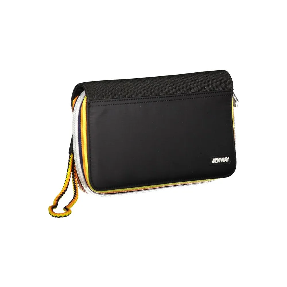 K-WAY Women's Sleek Black Polyamide Wallet with Coin Purse