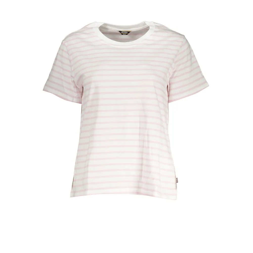 K-WAY Women's Chic White Contrast Detail Tee