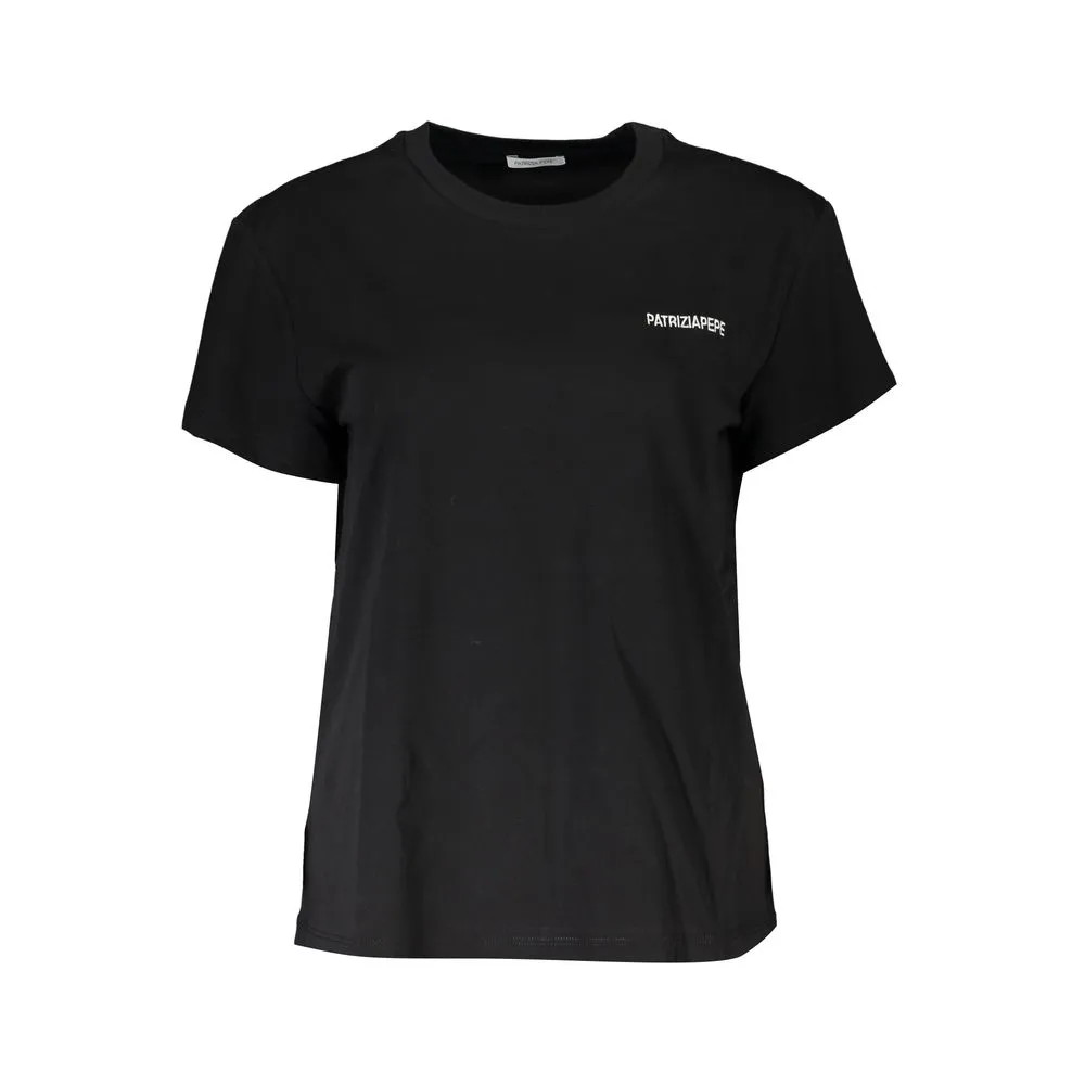 Patrizia Pepe Women's Black Cotton Tops & T-Shirt