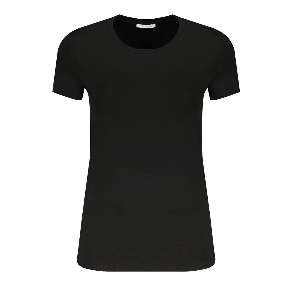 Patrizia Pepe Women's Black Elastane Tops & T-Shirt