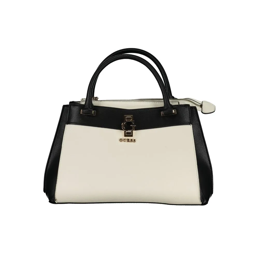 Guess Jeans Women's White Polyethylene Handbag