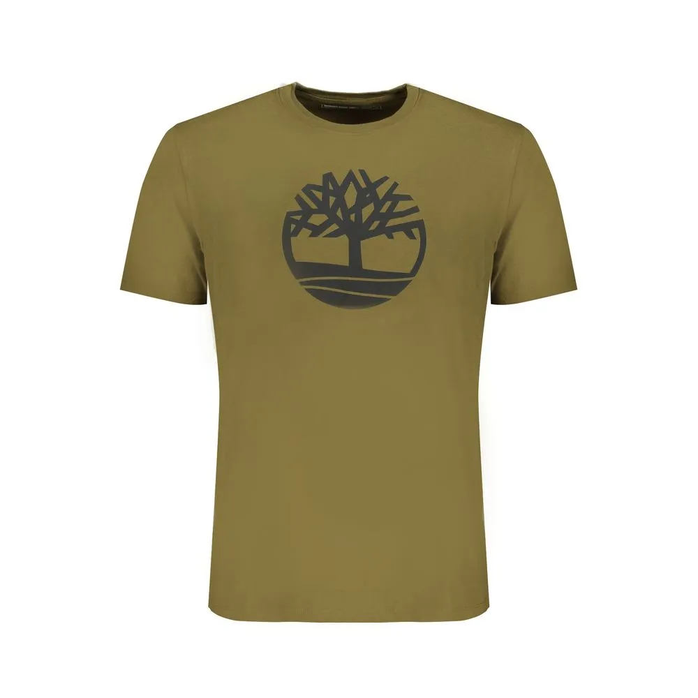 Timberland Green Cotton Men T-Shirt