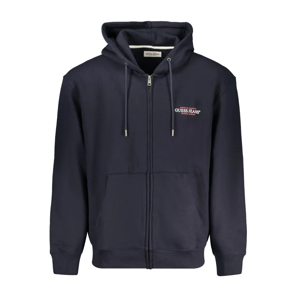 Guess Jeans Men's Blue Cotton Sweater
