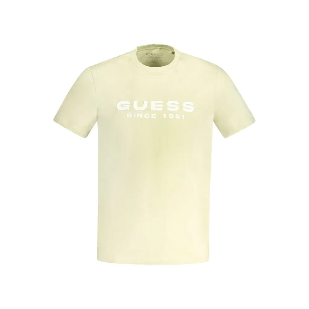 Guess Jeans Green Cotton Men T-Shirt