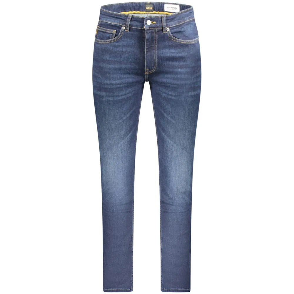 Hugo Boss Men's Blue Cotton Jeans & Pant