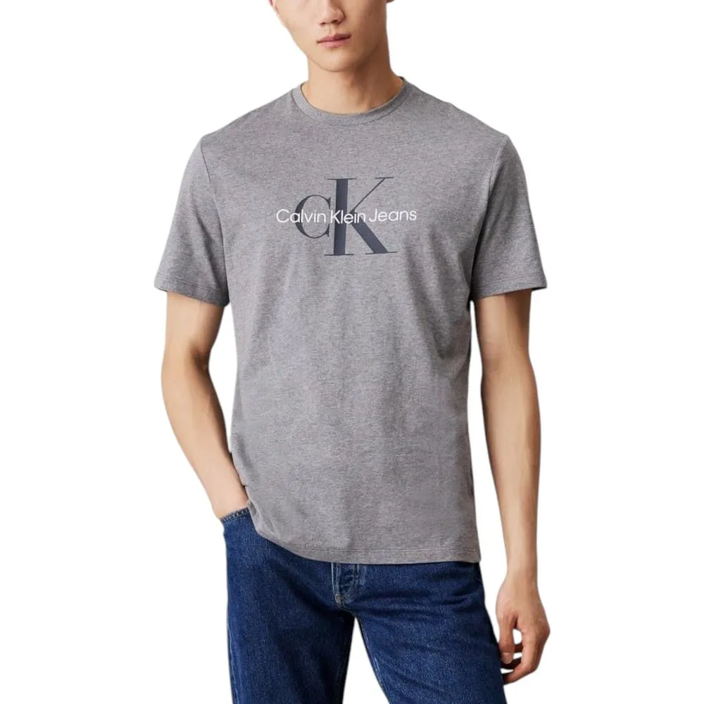 Calvin Klein Jeans Men's Gray Organic Cotton T-Shirt