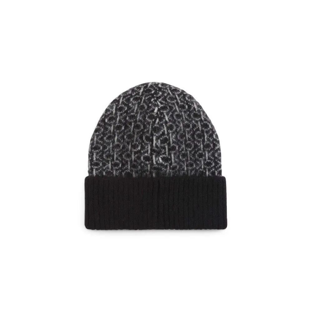 Calvin Klein Women's Black Alpaca Leather Hat