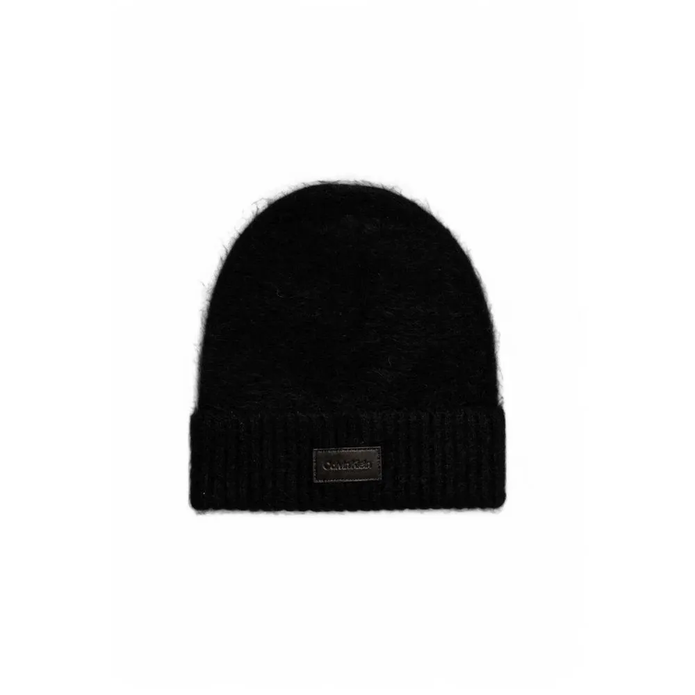 Calvin Klein Women's Black Alpaca Leather Hat