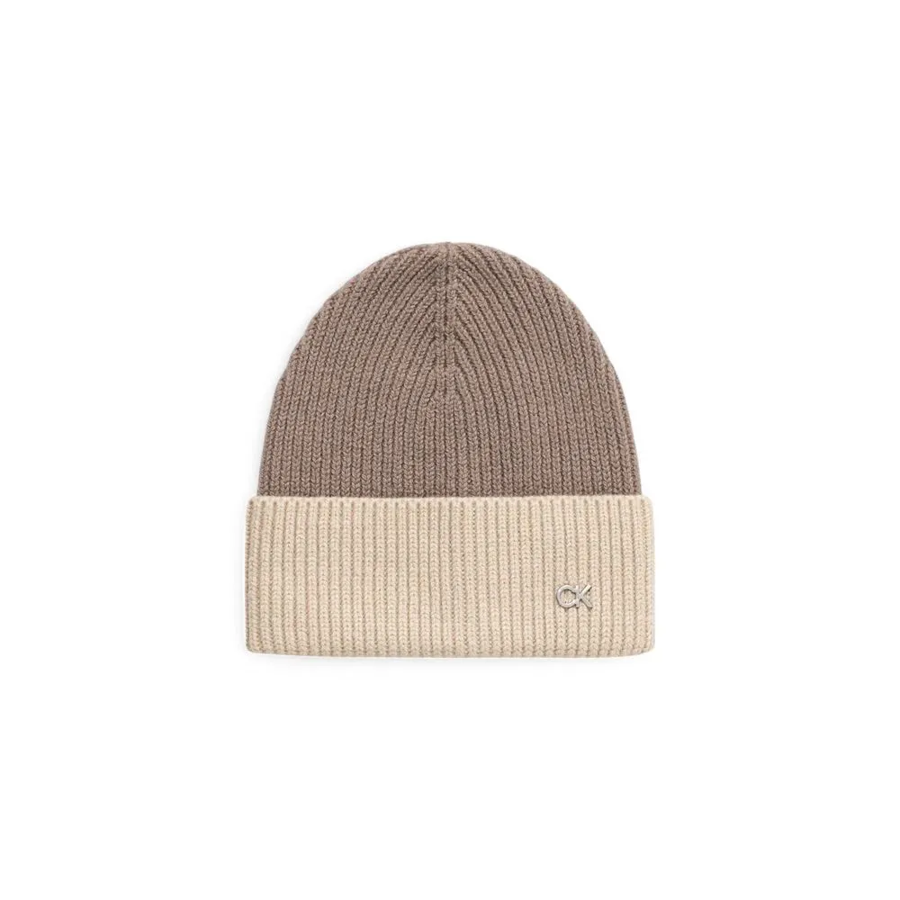 Calvin Klein Women's Beige Wool Hat