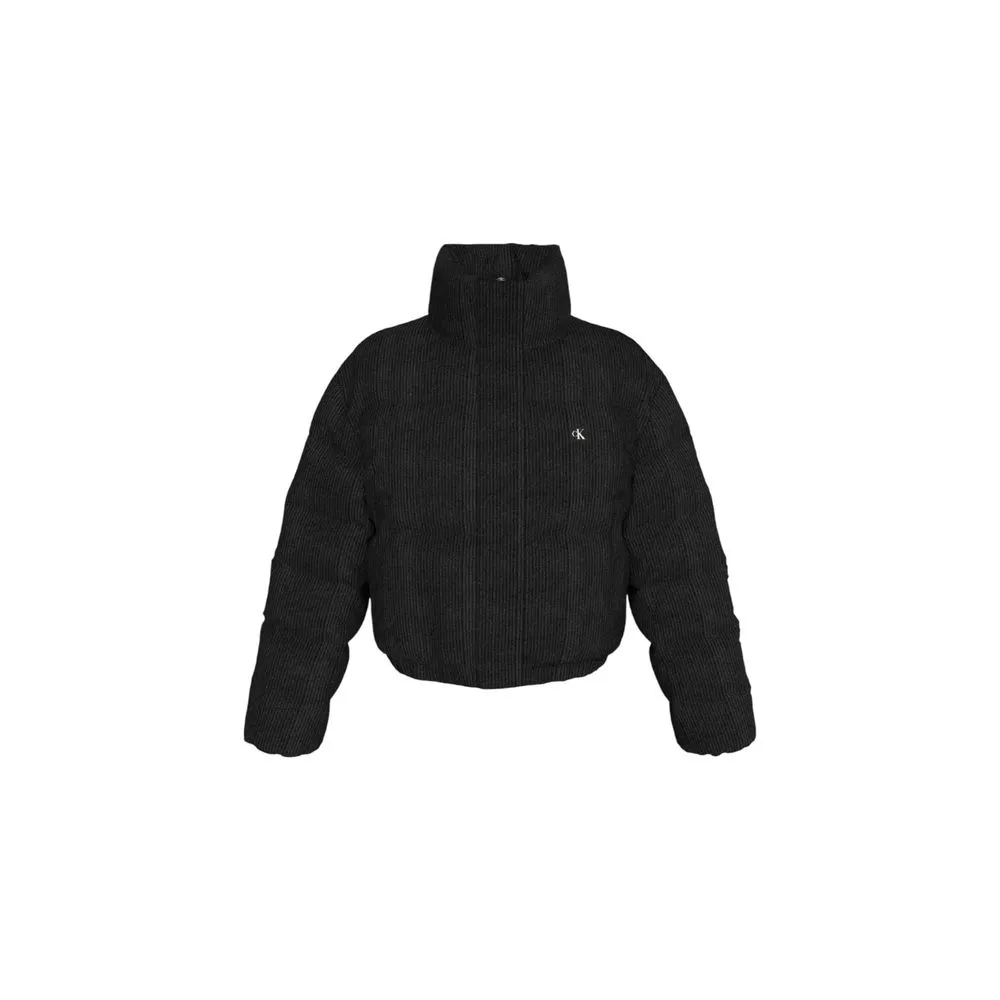 Calvin Klein Jeans Women's Black Polyester Jackets & Coat