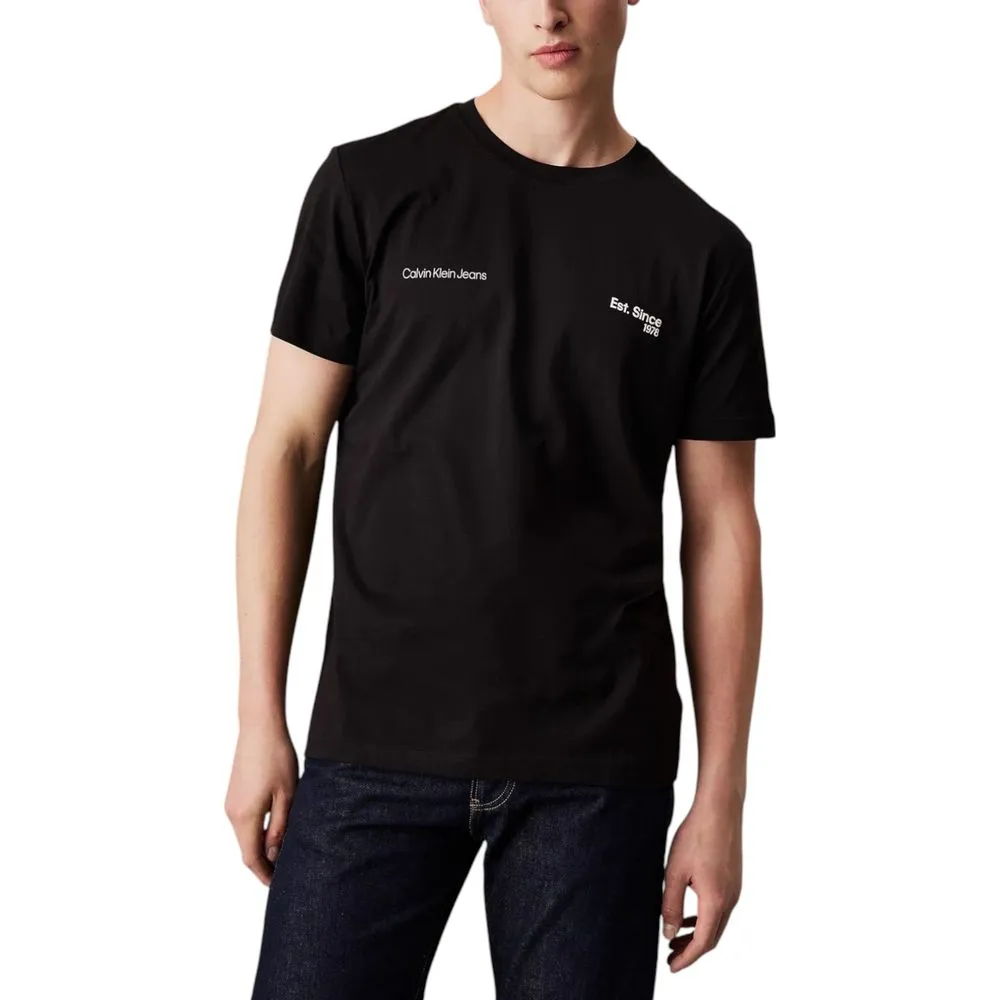 Calvin Klein Jeans Men's Black Cotton T-Shirt