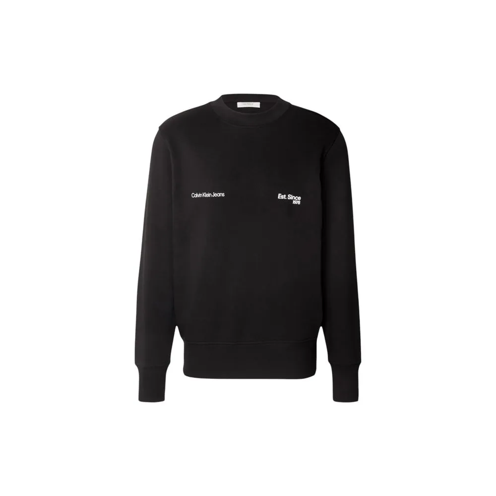 Calvin Klein Jeans Men's Black Cotton Sweater