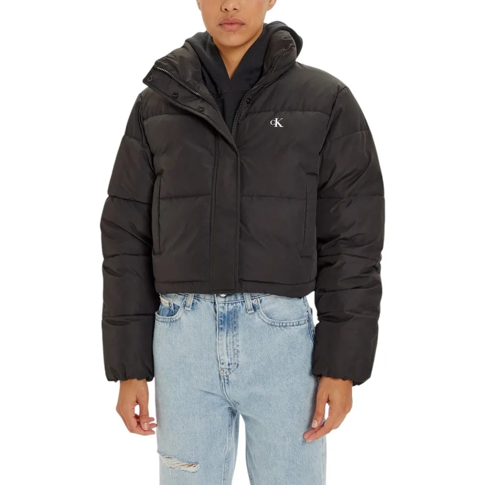 Calvin Klein Jeans Women's Black Polyester Jackets & Coat
