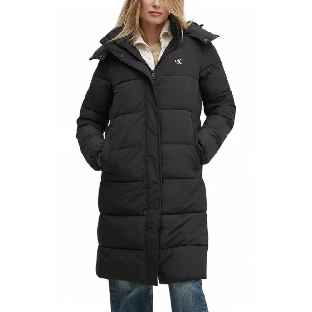 Calvin Klein Jeans Women's Black Polyester Jackets & Coat