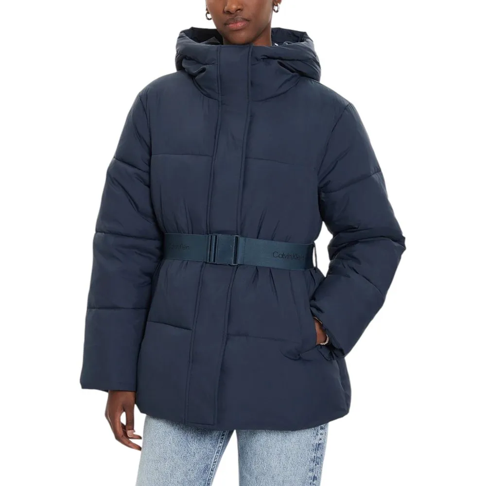 Calvin Klein Jeans Women's Blue Nylon Jackets & Coat