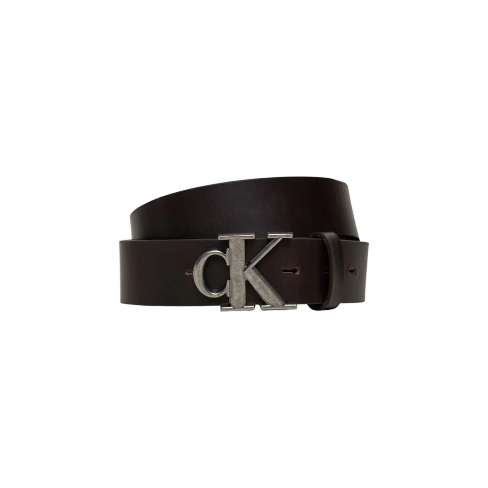 Calvin Klein Jeans Men's Brown Leather Belt