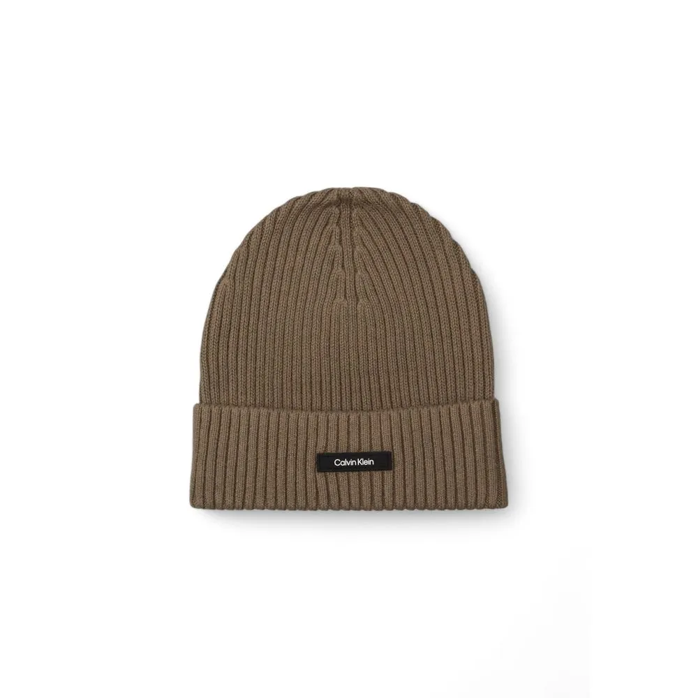 Calvin Klein Men's Beige Organic Cotton Hats & Cap