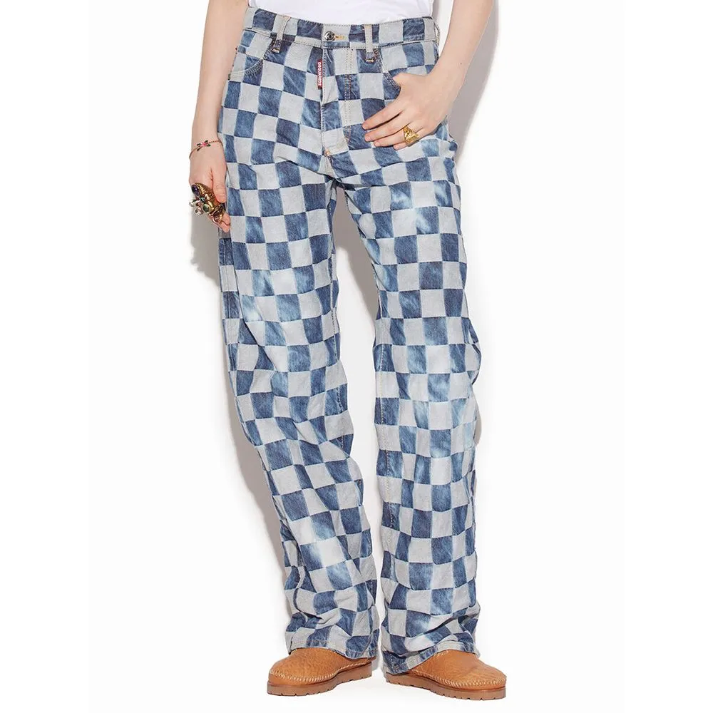 Dsquared² Women's Blue Cotton Jeans & Pant