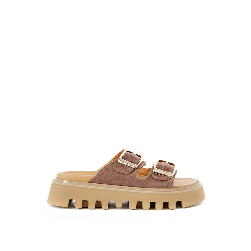 Casadei Women's Elegant Brown Camoscio Sandals