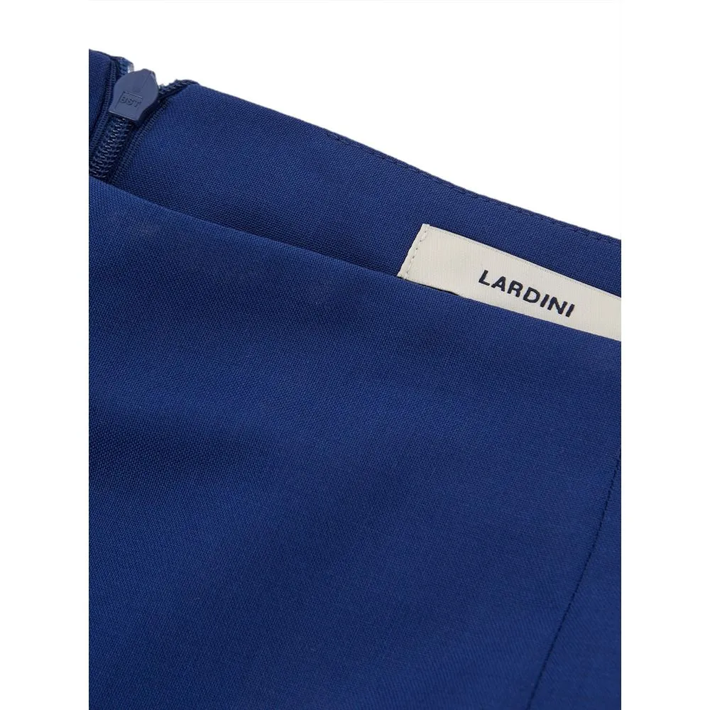 Lardini Women's Elegant Blue Wool Skirt for Sophisticated Style