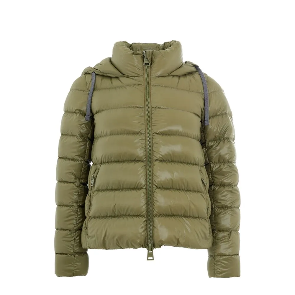 Herno Women's Chic Green Wool Winter Coat