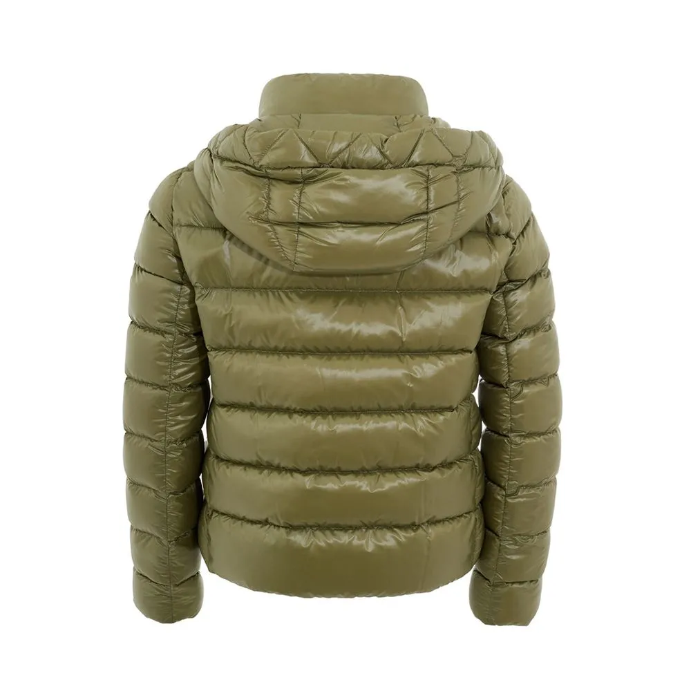 Herno Women's Chic Green Wool Winter Coat