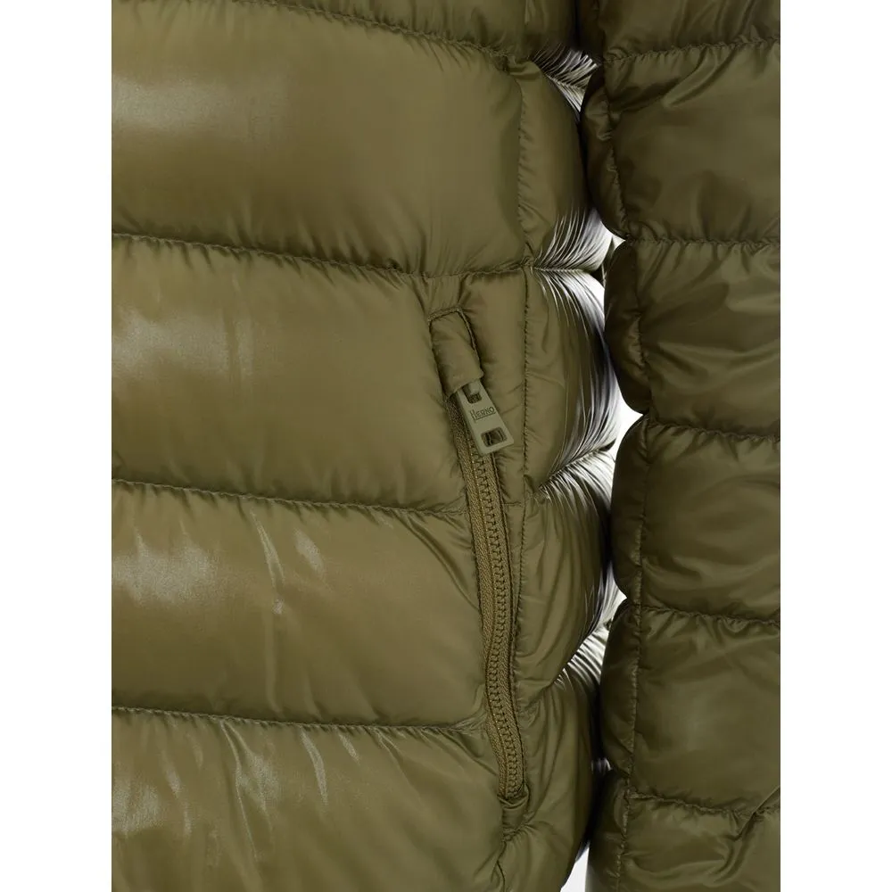 Herno Women's Chic Green Wool Winter Coat