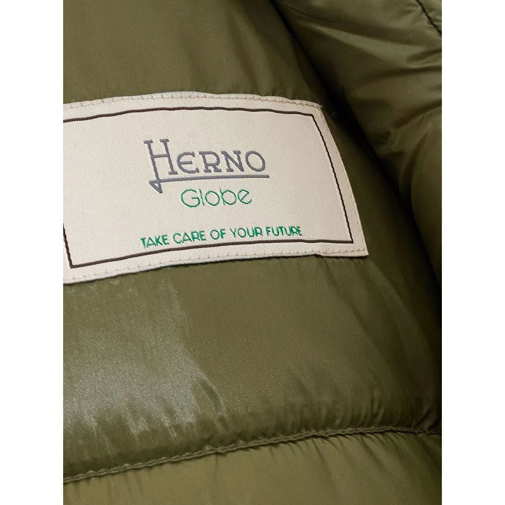 Herno Women's Chic Green Wool Winter Coat