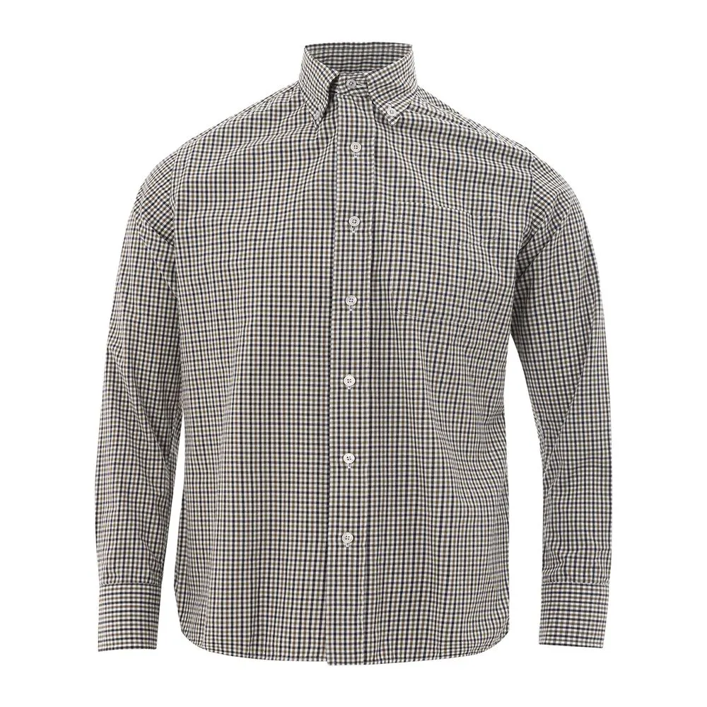 Tom Ford Men's Elegant Gray Cotton Shirt for Men