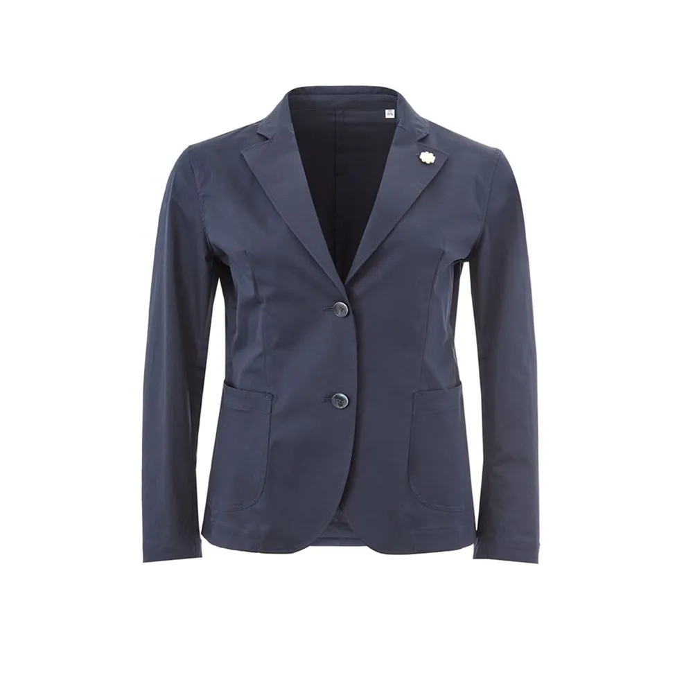 Lardini Women's Elegant Blue Cotton Jacket