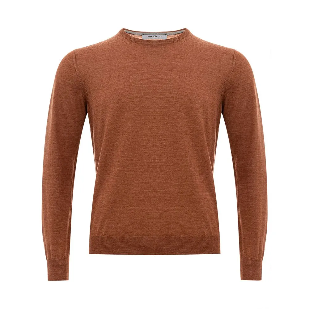 Elegant Woolen Brown Sweater for Men