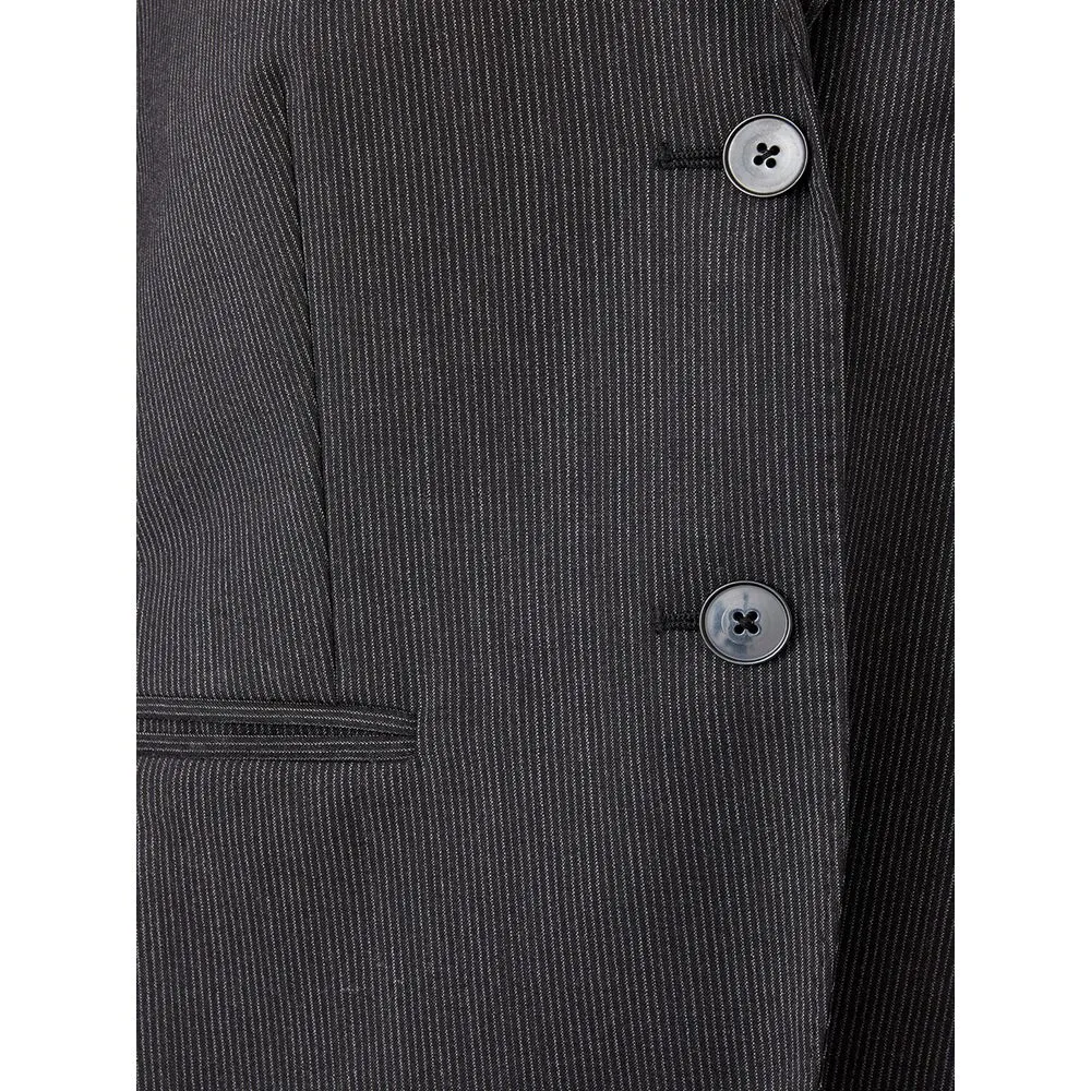 Lardini Women's Chic Gray Cotton Jacket