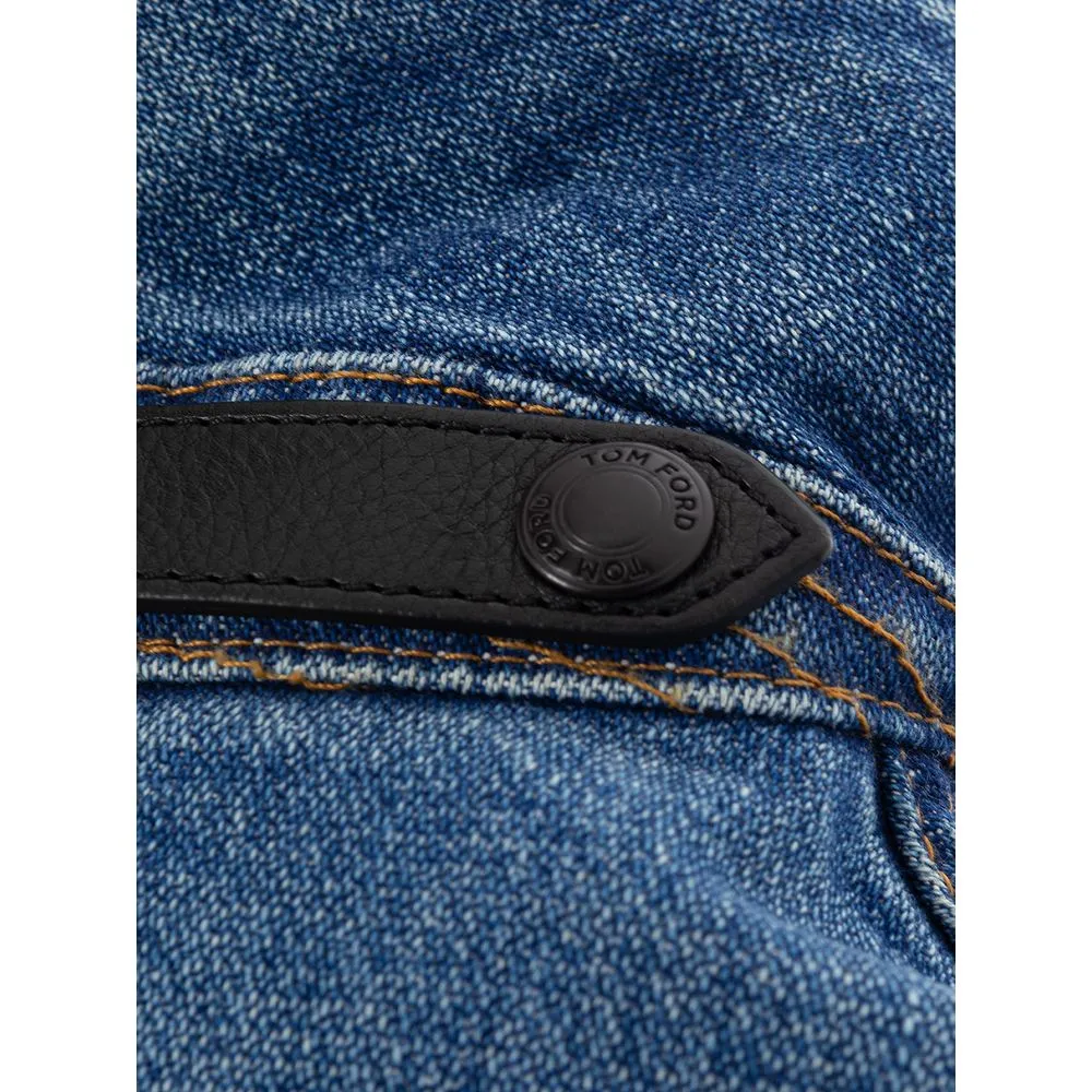 Tom Ford Men's Elegant Multicolor Denim Jacket for Men