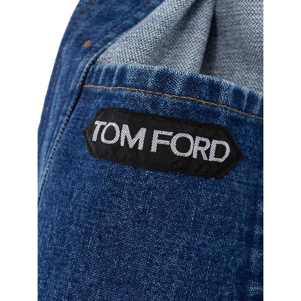 Tom Ford Men's Elegant Multicolor Denim Jacket for Men