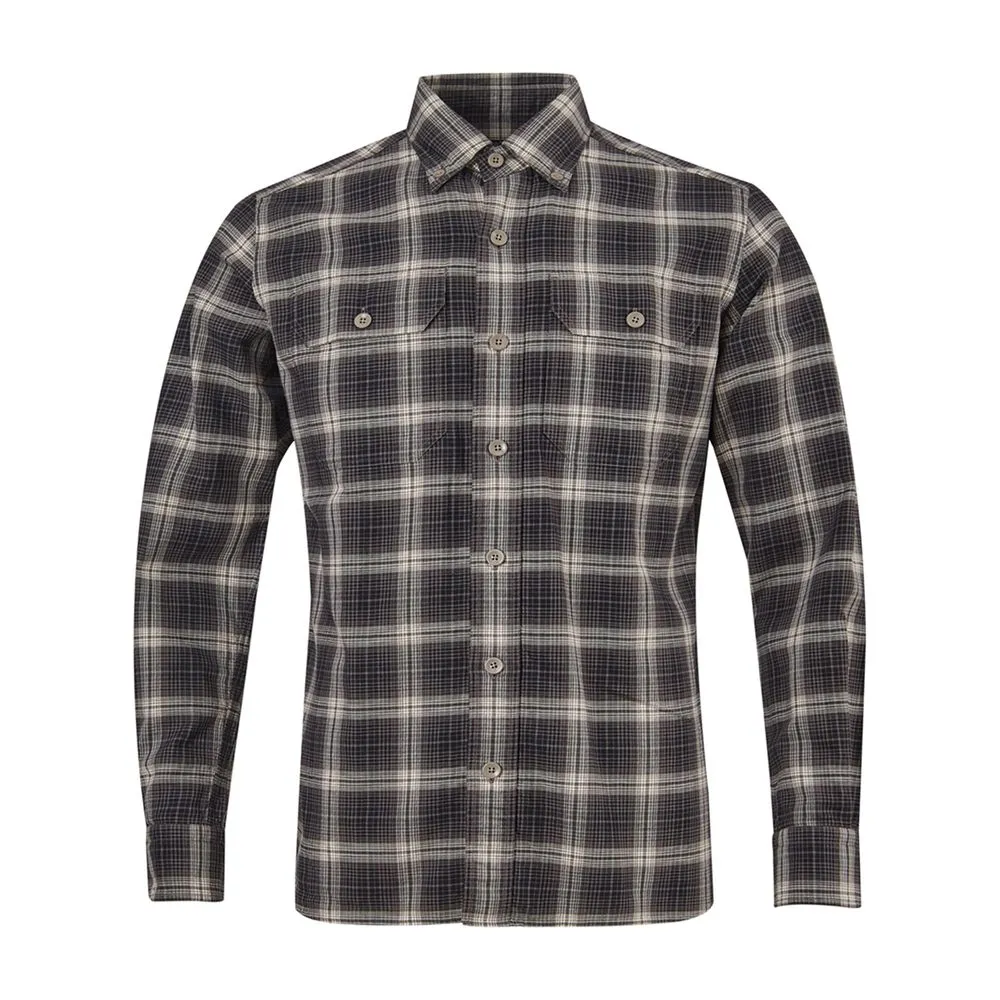 Tom Ford Men's Elegant Gray Cotton Shirt for Men