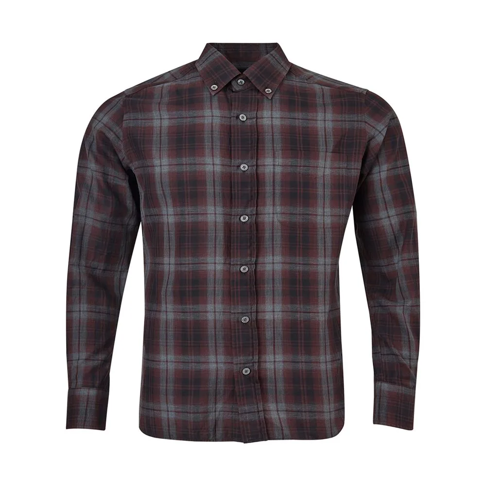 Tom Ford Men's Elegant Multicolor Cotton Shirt